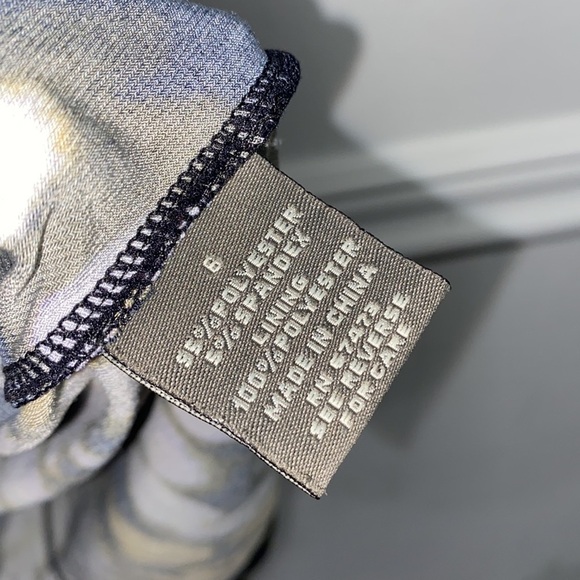 Taylor abstract‎ dress watercolor size 6 hidden back zipper - Picture 4 of 6